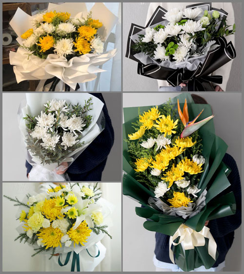 安徽池州市东至县龙泉镇新屋村白事花束代送